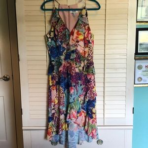 Belle Badgley Mischka Flowery cocktail dress
